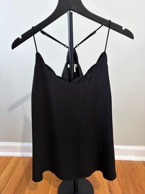 J. Crew Black Satin Cami